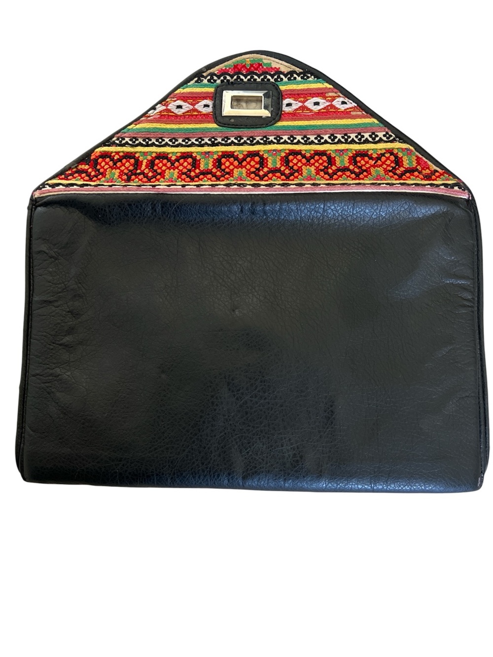 Embroidered Boho Envelope Clutch - Multi-Color - Picture 3 of 4